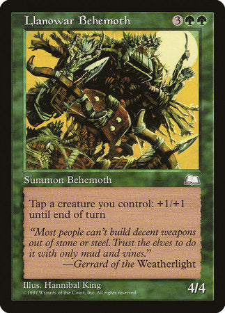 Llanowar Behemoth [Weatherlight] | GnG Games