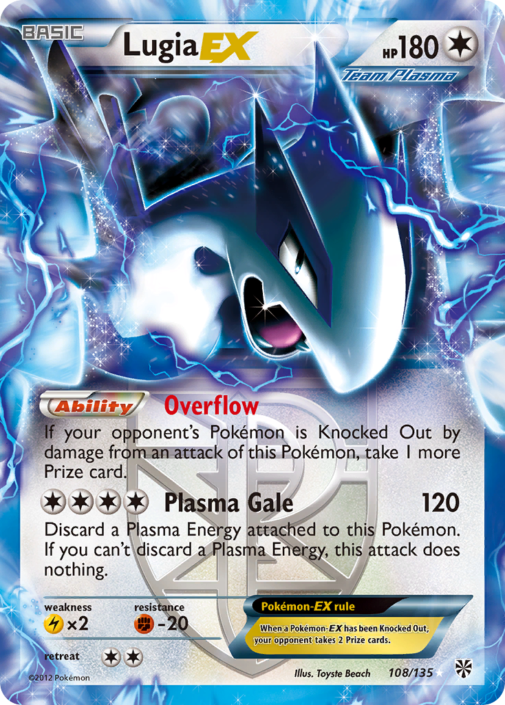 Lugia EX (108/135) [Black & White: Plasma Storm] | GnG Games