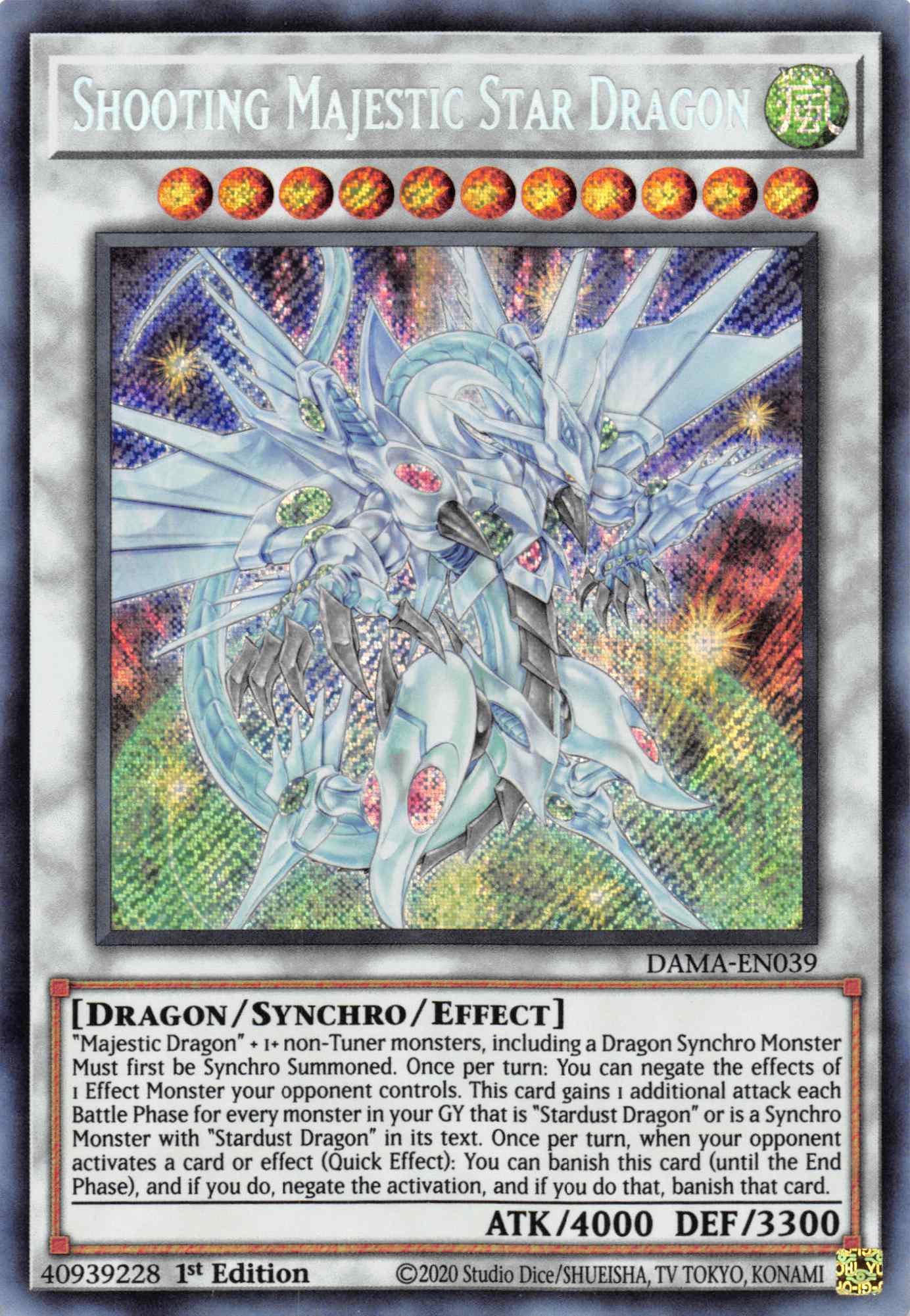 Shooting Majestic Star Dragon [DAMA-EN039] Secret Rare | GnG Games