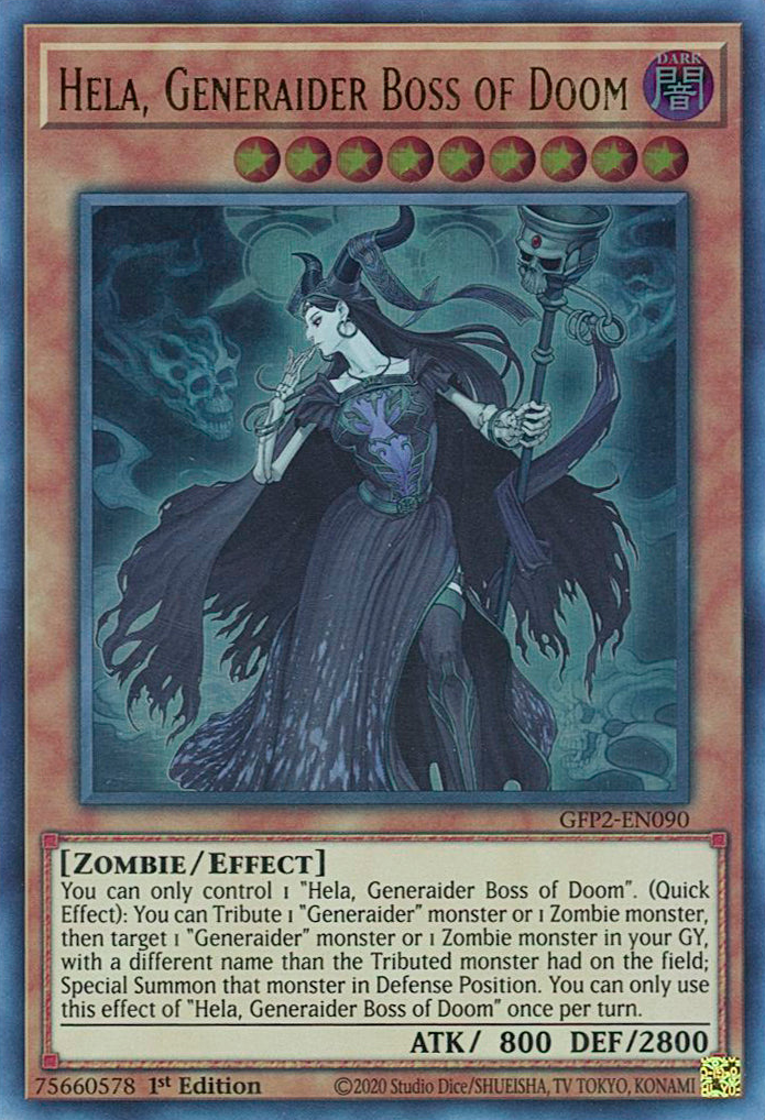 Hela, Generaider Boss of Doom [GFP2-EN090] Ultra Rare | GnG Games