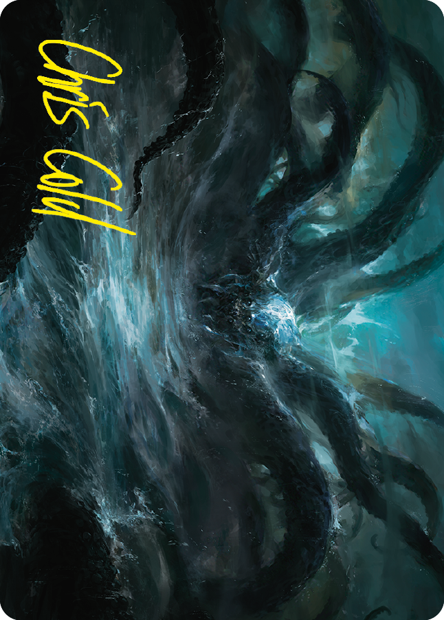 The Watcher in the Water Art Card (Gold-Stamped Signature) [The Lord of the Rings: Tales of Middle-earth Art Series] | GnG Games