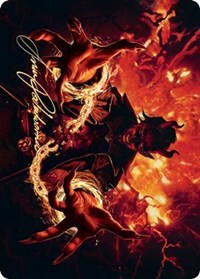 Tibalt's Trickery Art Card (Gold-Stamped Signature) [Kaldheim: Art Series] | GnG Games
