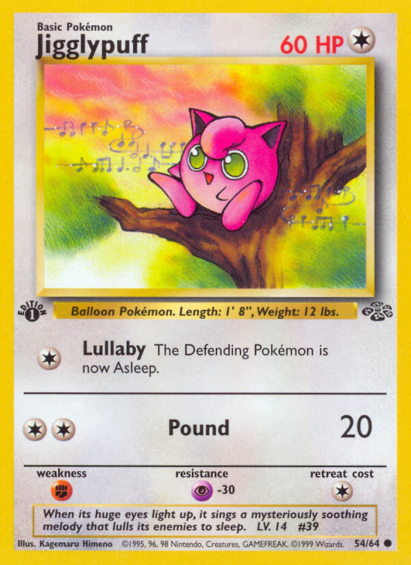 Jigglypuff (54/64) [Jungle 1st Edition] | GnG Games