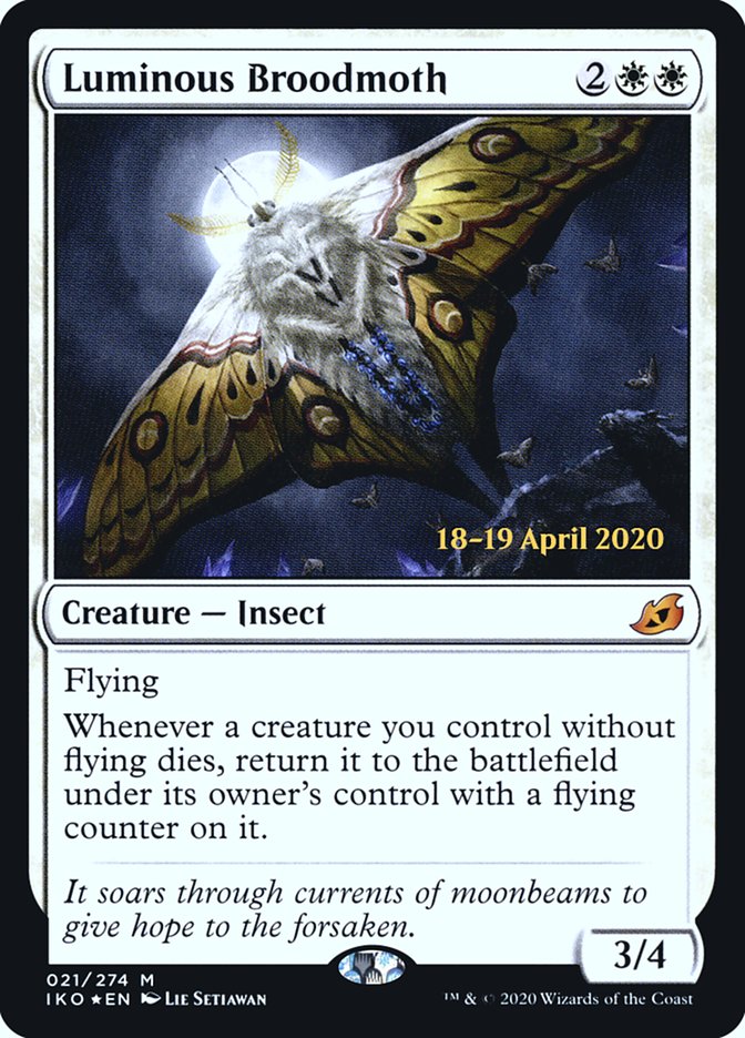 Luminous Broodmoth  [Ikoria: Lair of Behemoths Prerelease Promos] | GnG Games