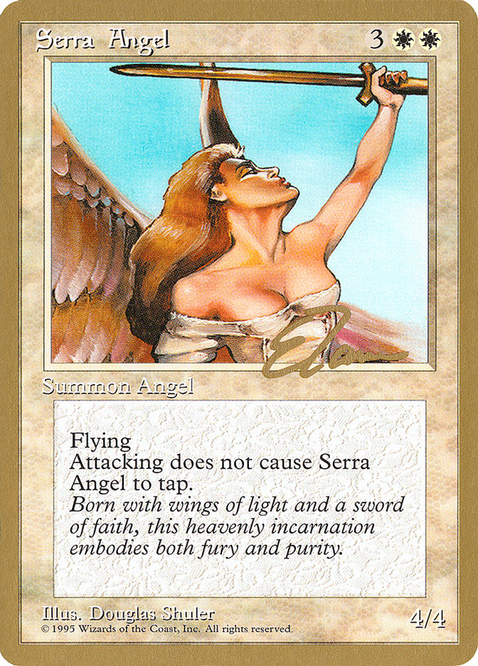 Serra Angel (Eric Tam) [Pro Tour Collector Set] | GnG Games