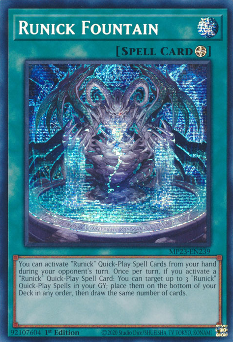 Runick Fountain [MP23-EN239] Prismatic Secret Rare | GnG Games