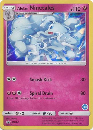 Alolan Ninetales (SM128) (Deck Exclusive #30) [Sun & Moon: Trainer Kit - Alolan Ninetales] | GnG Games