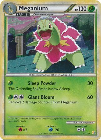 Meganium (26/123) (Cracked Ice Holo) [HeartGold & SoulSilver: Base Set] | GnG Games