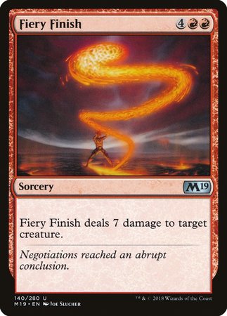 Fiery Finish [Core Set 2019] | GnG Games