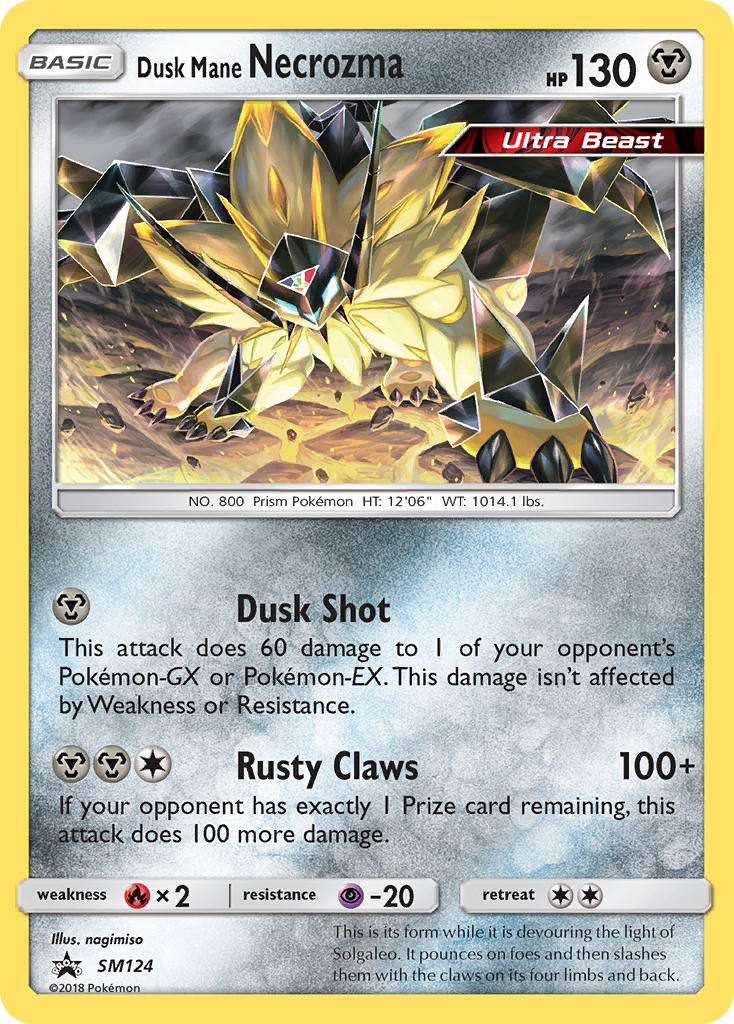 Dusk Mane Necrozma (SM124) [Sun & Moon: Black Star Promos] | GnG Games