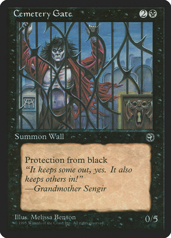 Cemetery Gate (Grandmother Sengir Flavor Text) [Homelands] | GnG Games