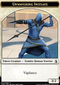 Unwavering Initiate // Wurm Token [Amonkhet Tokens] | GnG Games