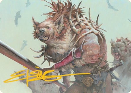 Gnoll Art Card (Gold-Stamped Signature) [Dungeons & Dragons: Adventures in the Forgotten Realms Art Series] | GnG Games