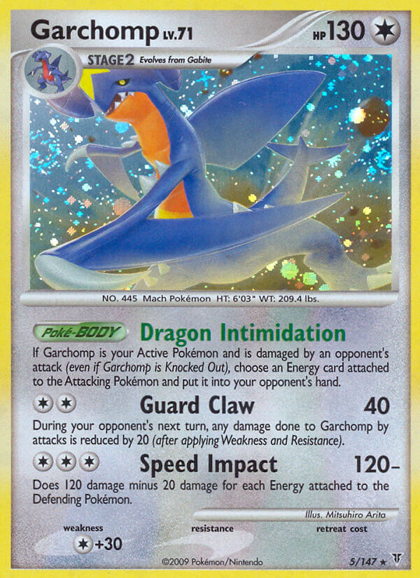 Garchomp (5/147) (Cracked Ice Holo) (Theme Deck Exclusive) [Platinum: Supreme Victors] | GnG Games