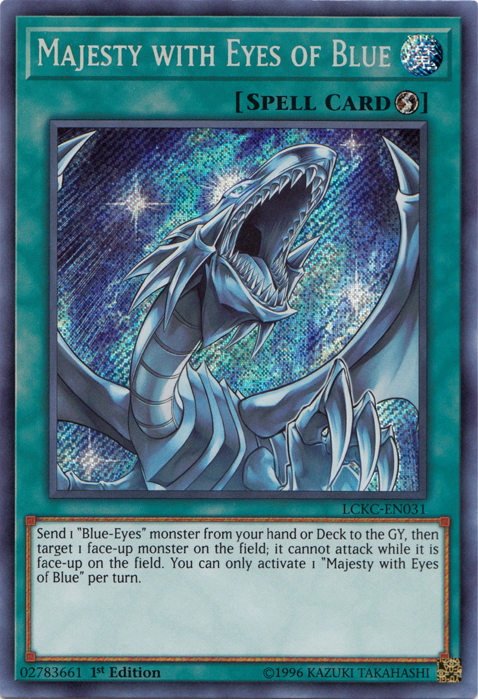 Majesty with Eyes of Blue [LCKC-EN031] Secret Rare | GnG Games