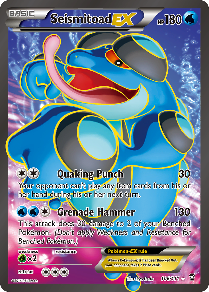 Seismitoad EX (106/111) [XY: Furious Fists] | GnG Games