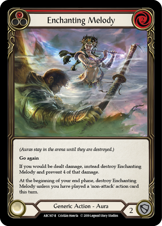 Enchanting Melody (Red) [ARC167-R] 1st Edition Rainbow Foil | GnG Games