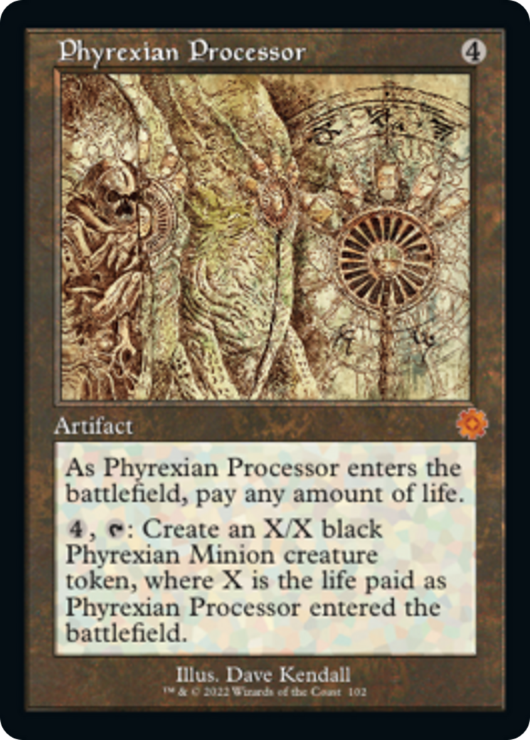 Phyrexian Processor (Retro Schematic) [The Brothers' War Retro Artifacts] | GnG Games