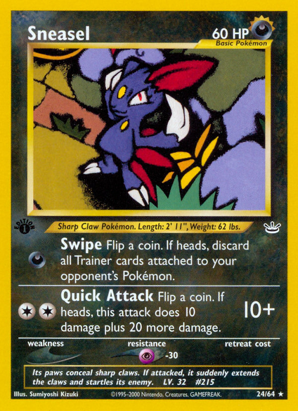 Sneasel (24/64) [Neo Revelation 1st Edition] | GnG Games