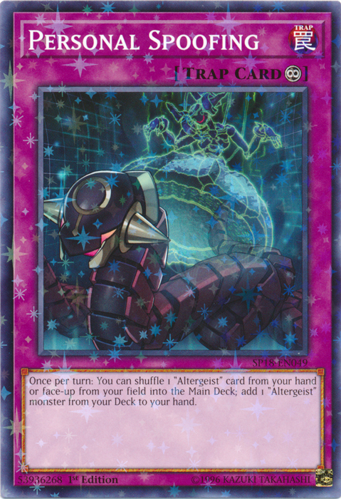 Personal Spoofing (Starfoil) [SP18-EN049] Starfoil Rare | GnG Games