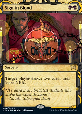 Sign in Blood (Etched Foil) [Strixhaven Mystical Archive] | GnG Games