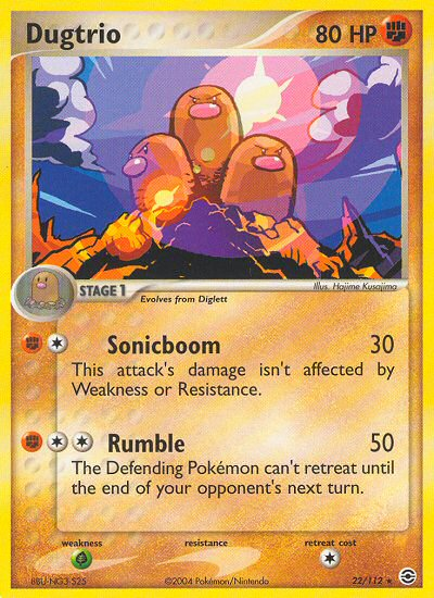 Dugtrio (22/112) [EX: FireRed & LeafGreen] | GnG Games