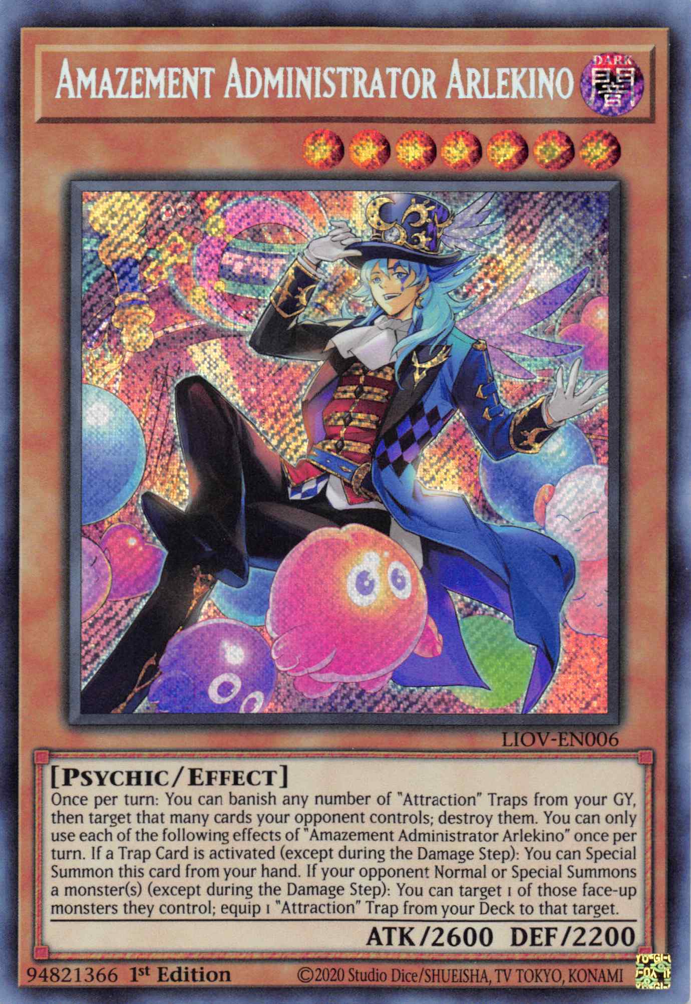 Amazement Administrator Arlekino [LIOV-EN006] Secret Rare | GnG Games