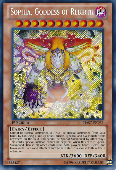 Sophia, Goddess of Rebirth [HA07-EN055] Secret Rare | GnG Games