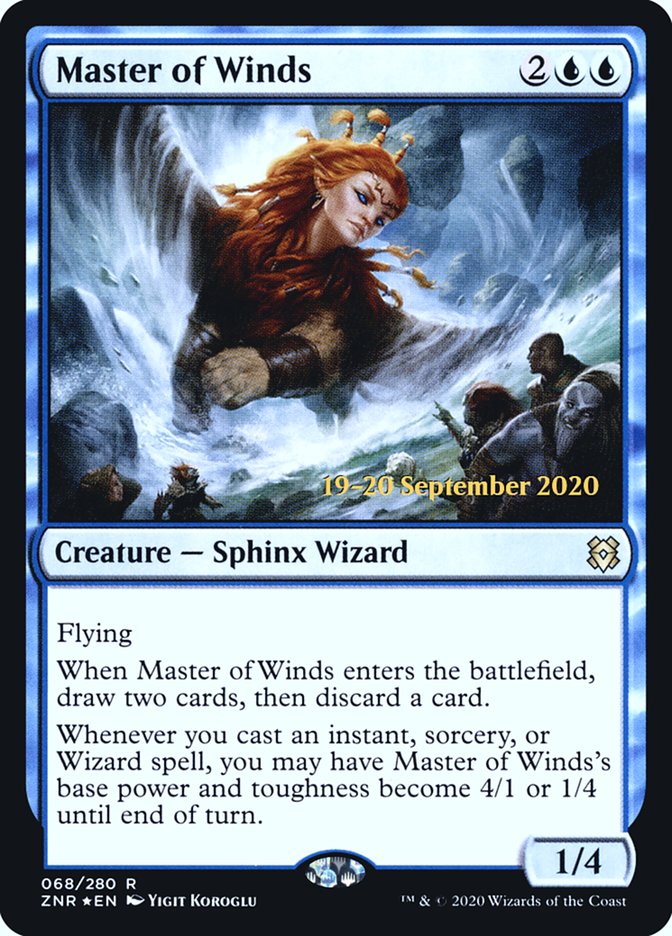 Master of Winds  [Zendikar Rising Prerelease Promos] | GnG Games