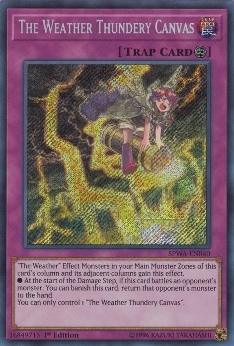 The Weather Thundery Canvas [SPWA-EN040] Secret Rare | GnG Games