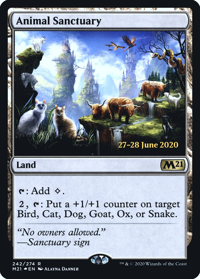 Animal Sanctuary  [Core Set 2021 Prerelease Promos] | GnG Games