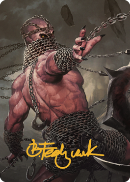 Chain Devil Art Card (Gold-Stamped Signature) [Commander Legends: Battle for Baldur's Gate Art Series] | GnG Games