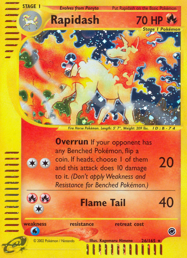 Rapidash (26/165) [Expedition: Base Set] | GnG Games