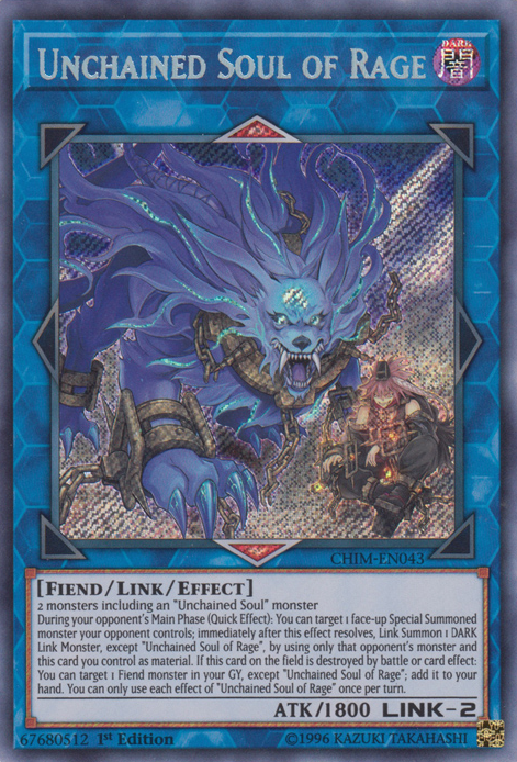 Unchained Soul of Rage [CHIM-EN043] Secret Rare | GnG Games