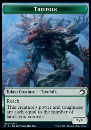 Treefolk Token [Innistrad: Midnight Hunt Tokens] | GnG Games