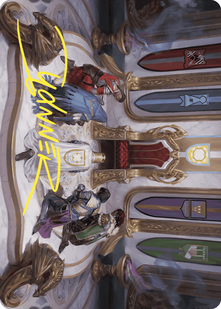 Throne of Eldraine Art Card (Gold-Stamped Signature) [Wilds of Eldraine Art Series] | GnG Games