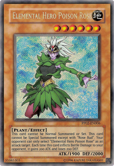 Elemental Hero Poison Rose [PP02-EN006] Secret Rare | GnG Games