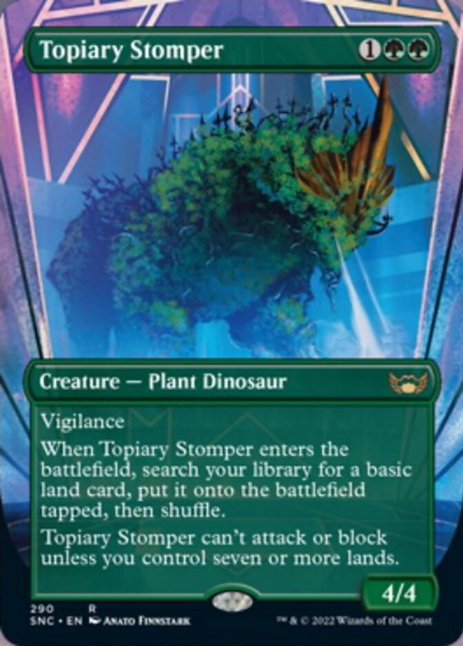 Topiary Stomper (Borderless Alternate Art) [Streets of New Capenna] | GnG Games