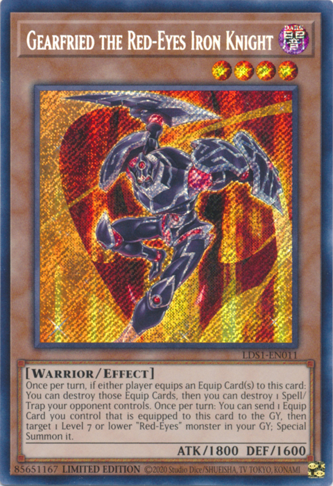 Gearfried the Red-Eyes Iron Knight [LDS1-EN011] Secret Rare | GnG Games