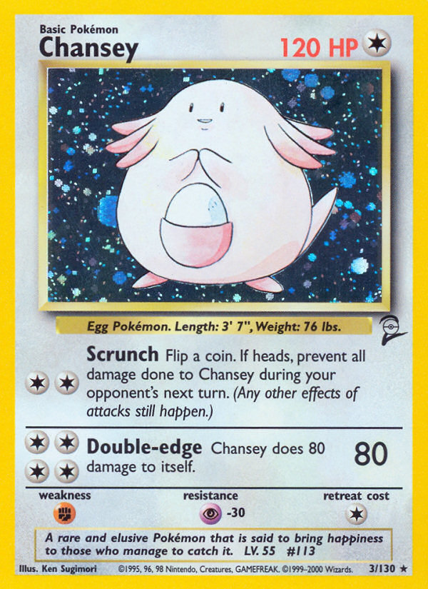 Chansey (3/130) [Base Set 2] | GnG Games