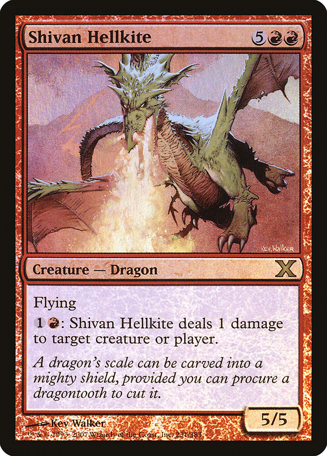 Shivan Hellkite (Premium Foil) [Tenth Edition] | GnG Games