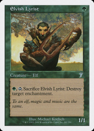 Elvish Lyrist [Seventh Edition] | GnG Games