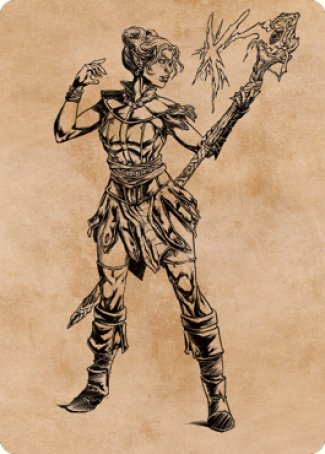 Neera, Wild Mage Art Card [Commander Legends: Battle for Baldur's Gate Art Series] | GnG Games