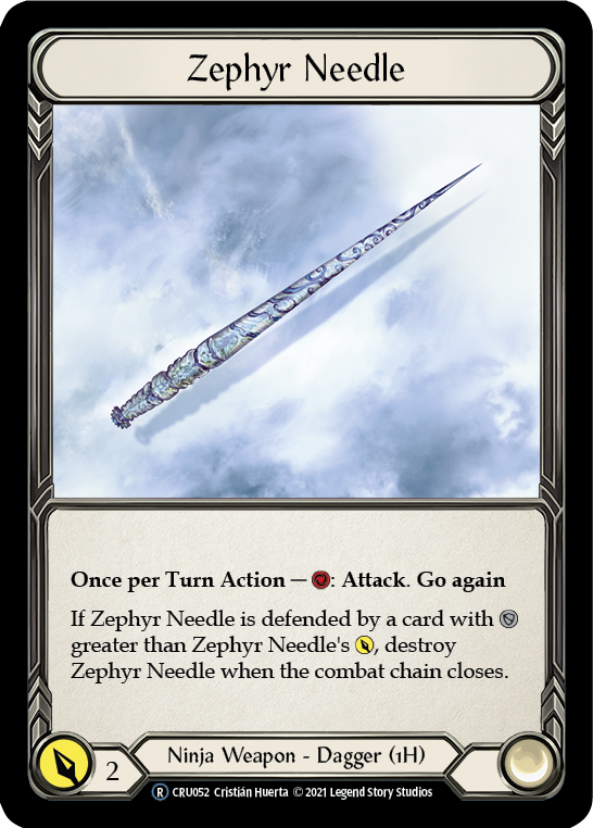 Zephyr Needle [U-CRU052-RF] Unlimited Rainbow Foil | GnG Games