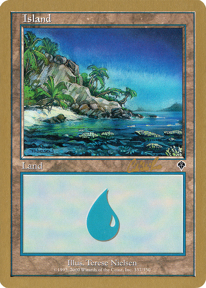 Island (cr337) (Carlos Romao) [World Championship Decks 2002] | GnG Games