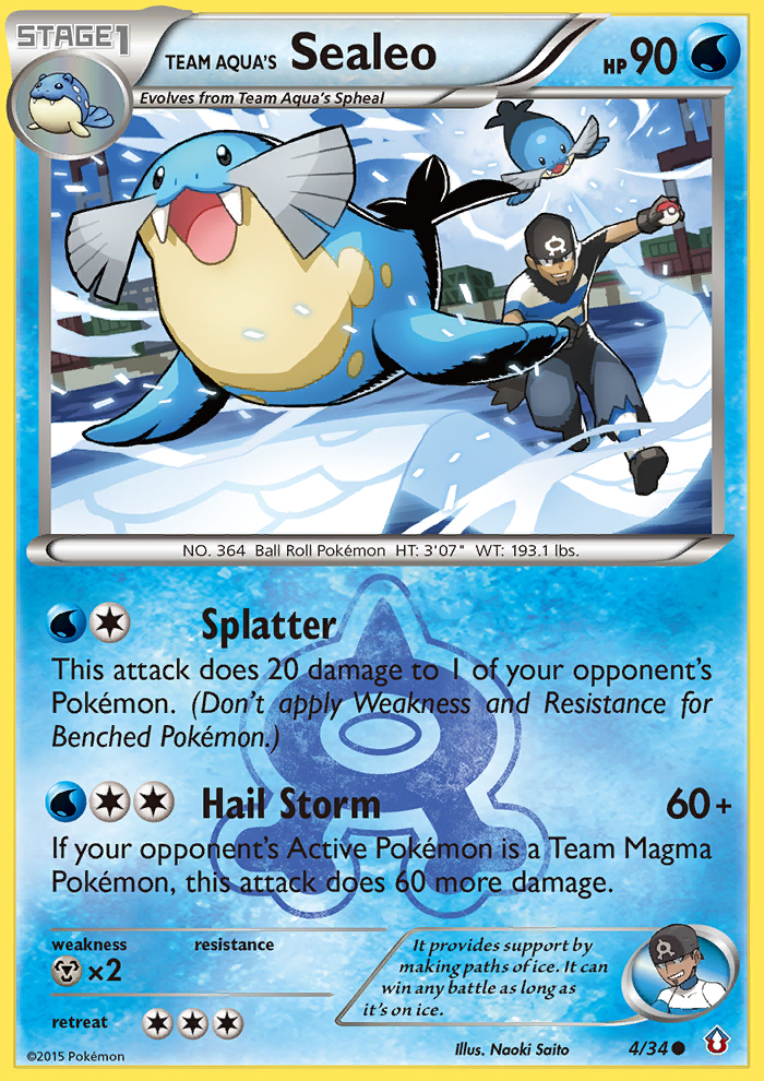 Team Aqua's Sealeo (4/34) [XY: Double Crisis] | GnG Games
