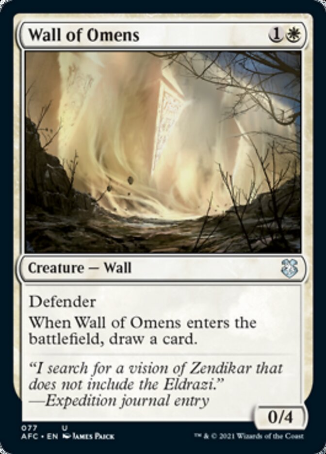 Wall of Omens [Dungeons & Dragons: Adventures in the Forgotten Realms Commander] | GnG Games