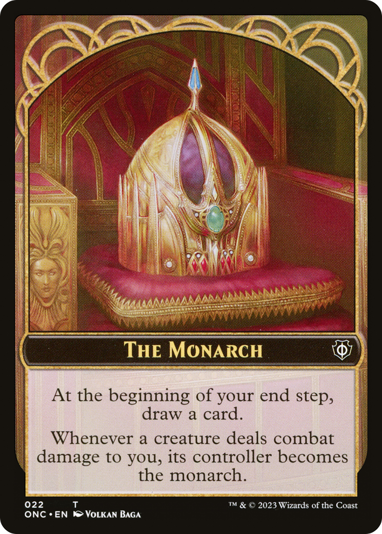 The Monarch // Golem Double-Sided Token [Phyrexia: All Will Be One Commander Tokens] | GnG Games