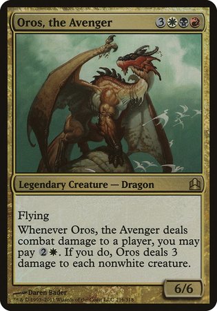 Oros, the Avenger (Oversized) [Commander 2011 Oversized] | GnG Games