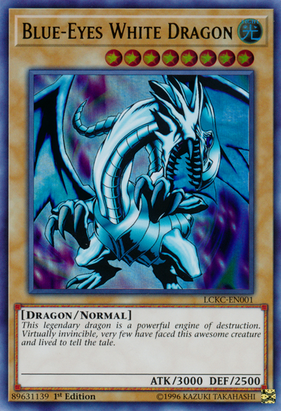 Blue-Eyes White Dragon (Version 1) [LCKC-EN001] Ultra Rare | GnG Games